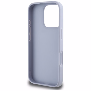 Guess Hot Stamp 4G Pattern Triangle Metal Logo Ümbris jaoks iPhone 16 Pro Max - lilla