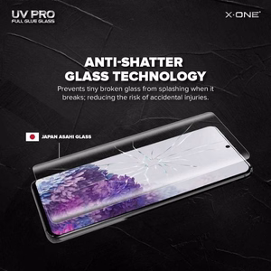 UV PRO Karastatud klaas X-ONE - jaoks Samsung Galaxy S21 Ultra (case friendly) - working fingerprint sensor