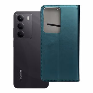 SMART MAGNETO Book Ümbris jaoks REALME C75 tumeroheline