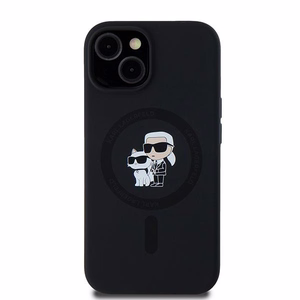 Karl Lagerfeld Silicone Karl&Choupette MagSafe ümbris jaoks iPhone 15 Plus / 14 Plus - must
