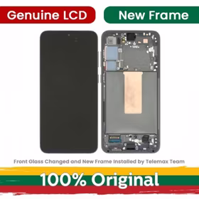 LCD ekraan ühilduv Samsung S916 S23 Plus raamiga kreemjas (Uuendatud: Telemax)