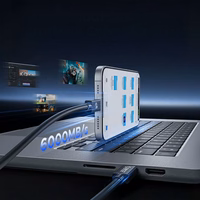 Orico USB4 Thunderbolt5 kaabel 80Gbps 240W USB-C to USB-C 1.5m - must