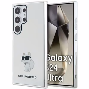 Karl Lagerfeld IML Choupette ümbris jaoks Samsung Galaxy S24 Ultra - läbipaistev