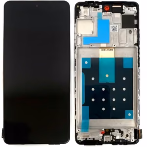 LCD ekraan Samsung M556 M55 5G puuteekraani ja raamiga must OLED (tegelik suurus)