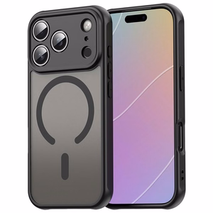 Must magnetiline matt kukkumiskindel PC- ja TPU-ümbris iPhone 18 Pro Max / 17 Pro Max jaoks