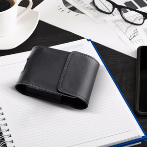 ROYAL универсальный горизонтальный кожаный чехол на ремень размер V для SAMSUNG FLIP 1 / 2 / 3 / 4 / HUAWEI P50 Pocket / MOTOROLA RAZR 5G чёрный