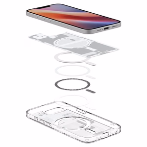 SPIGEN ümbris ULTRA HYBRID MAG compatible with MagSafe jaoks IPHONE 16E 2025 zero one valge