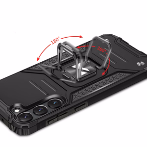 Чехол Wozinsky Ring Armor для Samsung Galaxy S23+ бронированный с магнитным кольцом-держателем чёрный