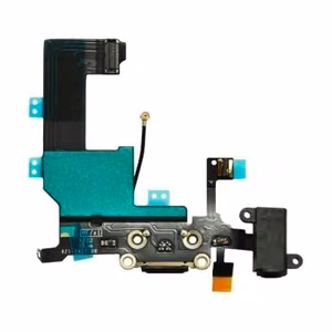 Flex iPhone 5C heli- ja laadimispesa must ORG
