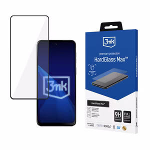 Tugevdatud täispinnaga karastatud klaas 3mk HardGlass Max Black Motorola Moto G55 5G jaoks