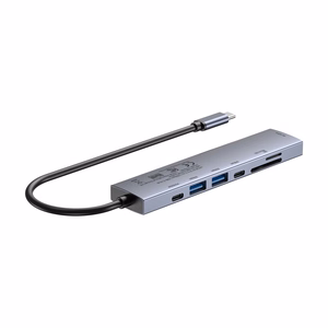UNITEK USB-C 7-in-1 jaotur PD 100W HDMI 2.0 sisse/välja lülitiga