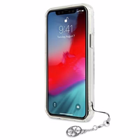 Guess GUHCP12LKS4GSI iPhone 12 Pro Max 6.7" läbipaistev kõvakaaneline 4G Silver Charms kollektsioon