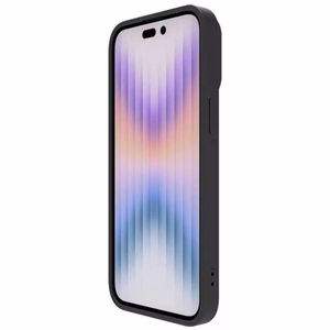 Nillkin CamShield Silky Silikoonist ümbris iPhone 15 Plus'ile (must)
