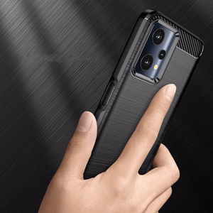 Carbon Case Flexible Cover Realme 9 Pro black
