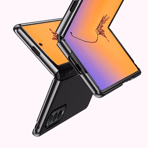 Plating Case ümbris Samsung Galaxy Z Fold 4 metallist raamiga sinine kate Samsung Galaxy Z Fold 4 jaoks