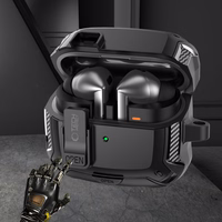 Tech-Protect Silicone Hook Ümbris jaoks Samsung Galaxy Buds 3 / 3 FE / 3 Pro - must