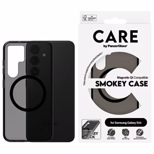 CARE by PanzerGlass Flagship QI Ümbris jaoks Samsung Galaxy S24 - Must