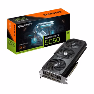GIGABYTE GeForce RTX 5050 GAMING OC 8G Videokaart - 8GB GDDR6, 128bit, PCI-E 5.0, 2632MHz Core Clock, 2 x DP, 2 x HDMI, NVIDIA DLSS 4, GV-N5050GAMING OC-8GD