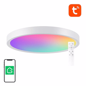 Nutikas ceiling lamp 30cm WiFi/Bluetooth 16M RGBCW Gosund LB12 1920lm Tuya + Pult Control.