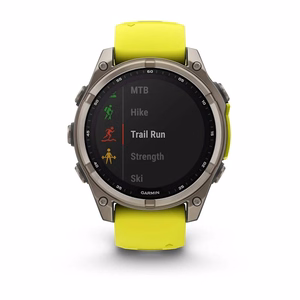 Nutikell Garmin Fenix 8 Sapphire Solar kollane