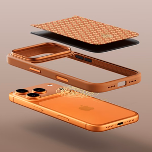 Benks Magnetic Armor Pro Armor Grid Kevlar metallraamiga ümbris 600D (C.K.FL.AP.GD.F069) Iphone 17 Pro jaoks, oranž