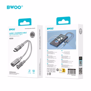 BWOO 2 in 1 Adapter Lightning / Type C to 3.5MM Jack BZ67