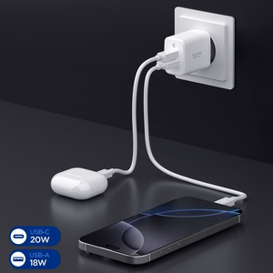 Spigen Essential EE202EU 20W Wall Laadija - valge