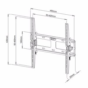 Techly ICA-PLB 131M kallutatav seinakinnitus 23-55" LED LCD teleritele