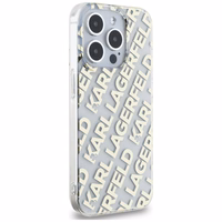 Karl Lagerfeld IML Fullover Logo ümbris jaoks iPhone 15 Pro Max - kuldne