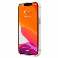 Karl Lagerfeld Glitter Karl's Head ümbris iPhone 13 Pro / iPhone 13 jaoks - kuldne