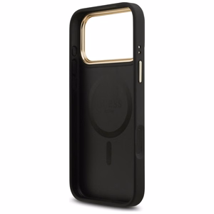GUESS ümbris jaoks IPHONE 17 Pro Max compatible with MagSafe GUHMP17XPSAMSECK (PU W/ Peony Hot Stamp) must