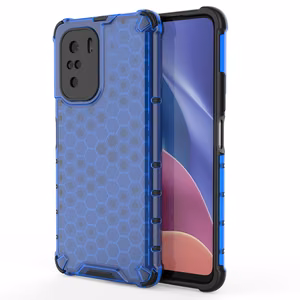 Honeycomb Case soomuskaitse TPU kaitsekattega Xiaomi Redmi K40 Pro+ / K40 Pro / K40 / Poco F3 sinine