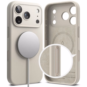 Ringke Silicone Magnetic MagSafe Ümbris jaoks iPhone 17 Pro - Beige