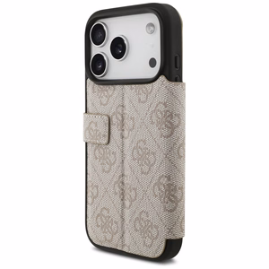 Guess Book 4G Metal Logo чехол для iPhone 17 Pro розовый