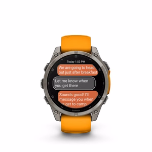 Nutikell Garmin Fenix 8 Sapphire oranž
