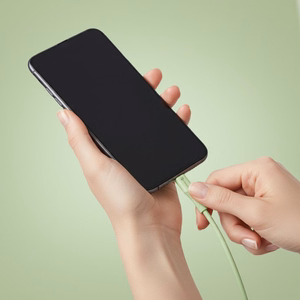 Kaabel USB C to Lightning Forcell F-Energy PD 3A 27W Silikoon 1 m C346 roheline