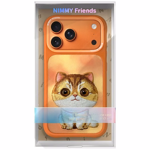 Nimmy Big Eyed Pet 2.0 Cat ümbris jaoks iPhone 17 Pro - oranž