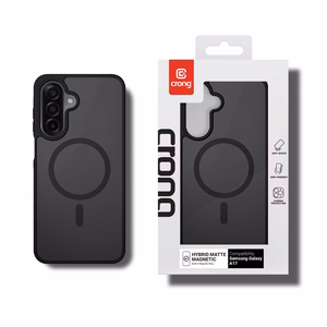 Crong Hybrid Matte Magnetic MagSafe ümbris seadmele Samsung Galaxy A17, must