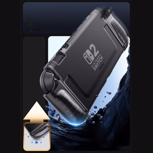 Supcase Crystal Ümbris jaoks Nintendo Switch 2 - Läbipaistev Must