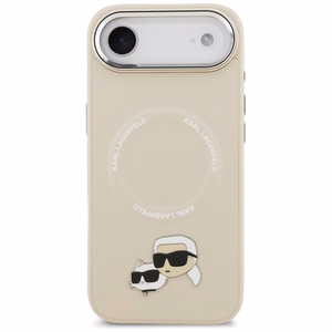 Karl Lagerfeld Karl & Choupette Pins MagSafe Ümbris jaoks iPhone Air - Beige