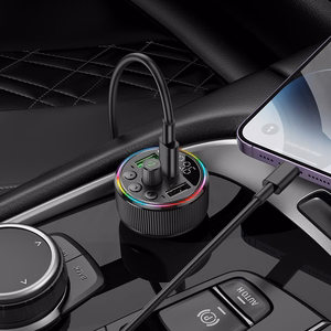 HOCO автомобильный FM-трансмиттер bluetooth 2 x USB A + Type C PD QC3.0 30W E82 чёрный