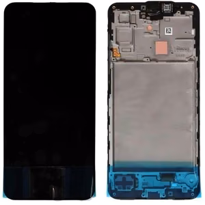 LCD ekraan Samsung A175 A17 4G puuteekraani ja raamiga must originaal (teenuspakett)