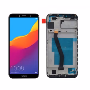LCD ekraan ühilduv Huawei Y6 2018 valge raamiga HQ