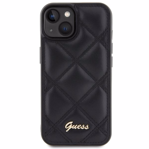 Guess Quilted Metal Logo ümbris jaoks iPhone 15 - must