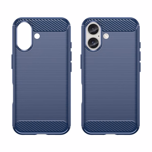 Carbon Ümbris jaoks iPhone 16 Plus - Sinine