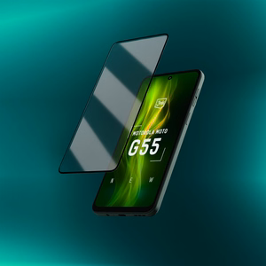 Tempered glass 3mk HardGlass Max Lite Black for Motorola Moto G55 5G