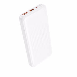 Borofone Power Bank 10000mAh BJ80 Clever - 2xUSB + Type C - QC 3.0 22.5W PD 20W white