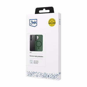 3mk Smoke MagCase Samsung Galaxy S24 jaoks roheline-poolläbipaistev