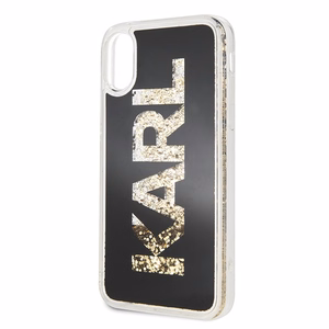 Karl Lagerfeld Karl Logo Glitter iPhone X/Xs ümbris - must