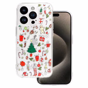 TEL PROTECT Christmas Clear Ümbris jaoks Iphone 16 Plus Design 2